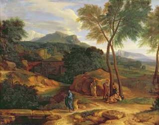 Paisaje con Conopion llevando las cenizas de Foción